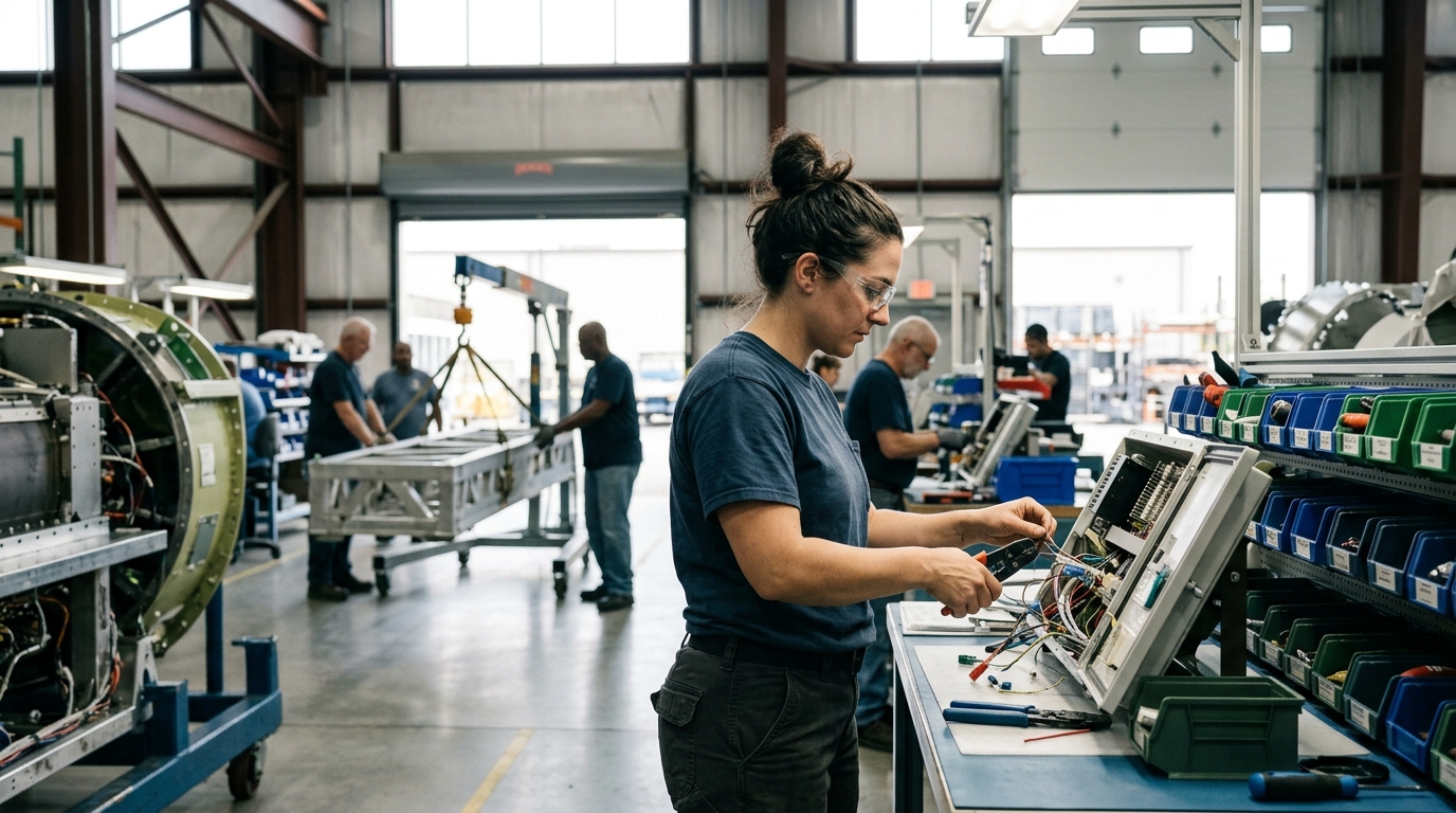 Featured image for "Jobs in the USA offer opportunities across dozens of industries, with competitive salaries and benefits for workers at every experience level."